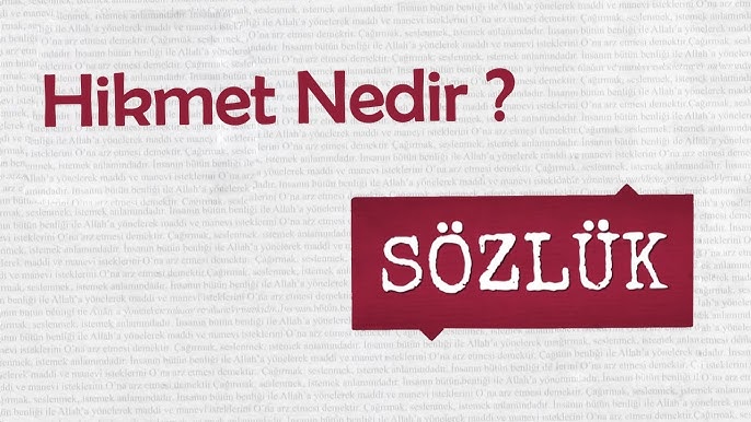 hikmet sozunun menasi