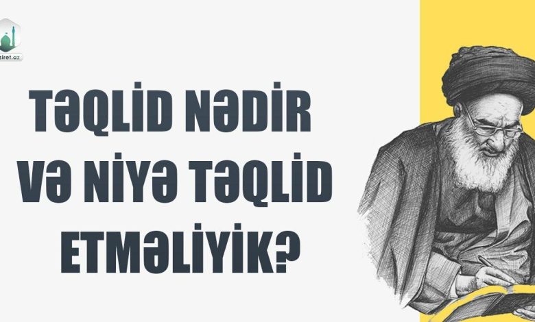 teqlid sozunun menasi