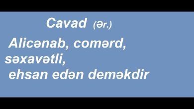 cavad adinin menasi